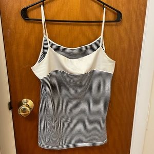 Women’s strappy tank top with satin neck area